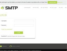 Tablet Screenshot of my.smtp.com